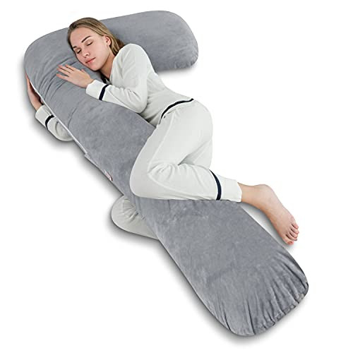 AngQi Full Body Pregnancy Pillow, Maternity Pillow for Pregnant Women