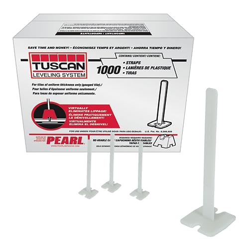 PEARL ABRASIVE CO. Tuscan Leveling System, Box of 1000 Straps - B00MTVC0A6 New