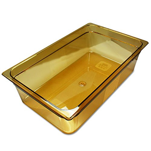 Rubbermaid Commercial Products Hot Food Insert Pan Full Size 6" Deep Amber New
