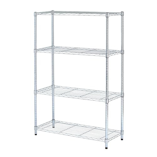 Alera ALE Residential Wire Shelving Four-Shelf 36w x 14d x 54h Silver B01409DUEY New