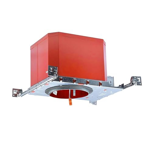 6 Inch LED Fire Rated Housing New Construction Recessed Can B07PJM4398 - 1 Pack New