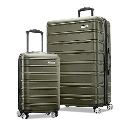 SAMS - 138450-L409 SAMSONITE OMNI 2 HARDSIDE 2 PIECE SET VITA OLIVE