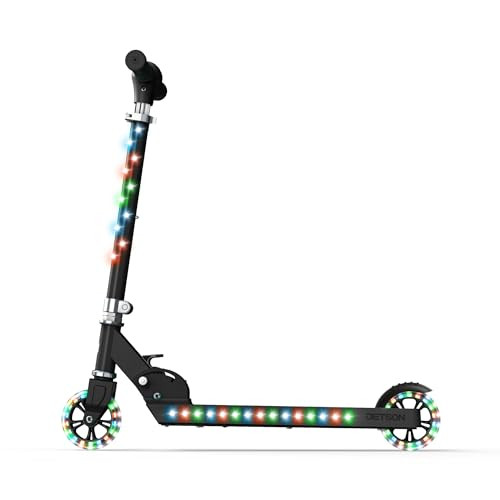 Jetson Jupiter Kick Scooter LED Lights on Deck and Wheels - Black New