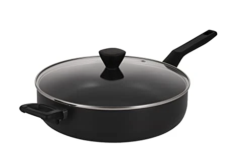 EPPMO Hard-Anodized Nonstick Jumbo 5 Quart EPPMO-518 Cooker Saute - Black New