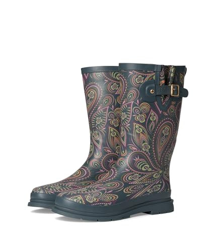 Western Chief Printed Tall Rain Boot Organic Paisley 11 M New