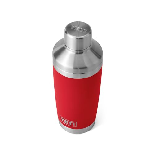YETI Rambler 20 oz Cocktail Shaker, Stainless Steel, Vacuum Insulated Rescue Red New