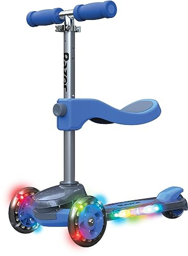 Razor Rollie DLX 3-Wheel Light-Up Scooter Seated Stand-Up Riding Options New