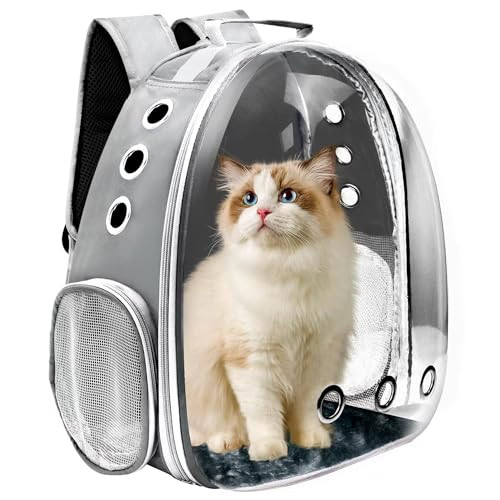 Goxeon Pet Cat Carrier Backpack Carrier With Ventilated Design - Gray