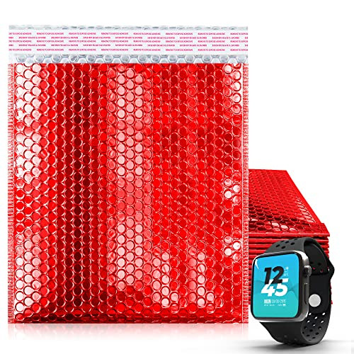 ABC Metallic Bubble Mailers 15x17" Red Foil Self Seal Padded 10 Pack - NEW New