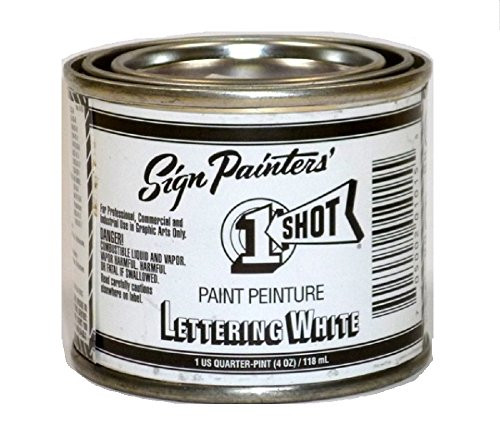 1-Shot 101-L Lettering Enamel White (4 oz) B007SQ37Y0 - NEW New