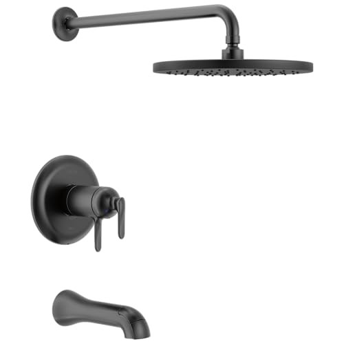 DELTA 17 SERIES DUAL-FUNCTION THERMOSTATIC FAUCET MATTE BLACK T17T445-BL