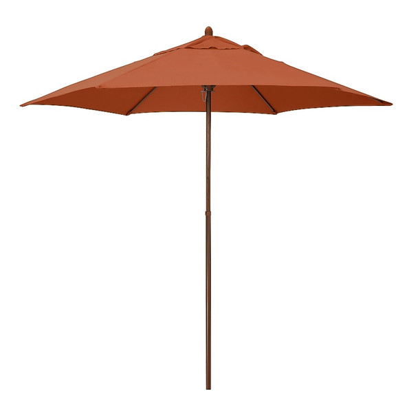 ASTELA ASTELLA 9-FT STEEL RED NO-TILT MARKET PATIO UMBRELLA - RED