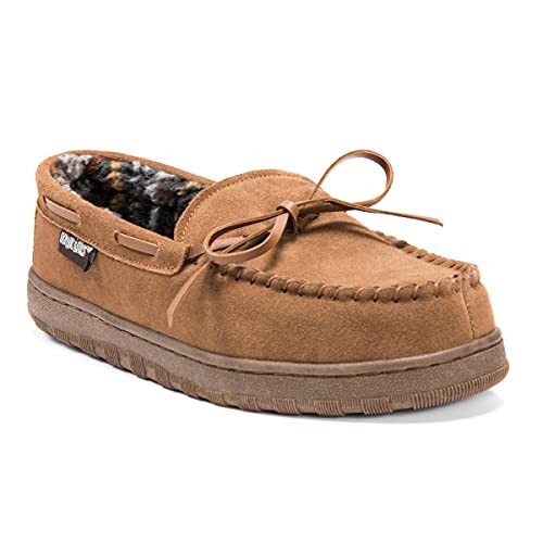 MUK LUKS Men's Paul Slipper, Tan, 11 New