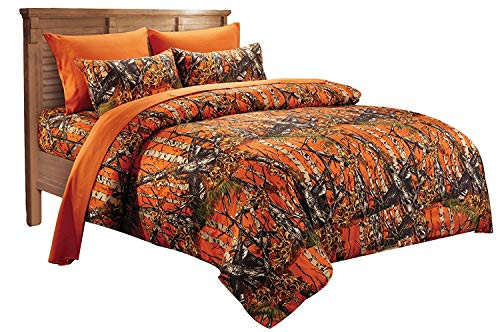 Design 1 Piece Comfofter, Orange, Twin New
