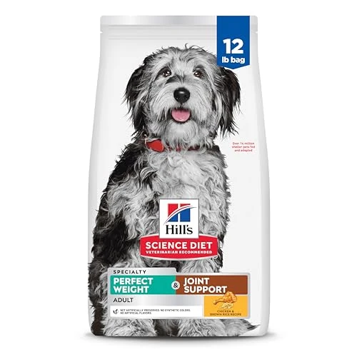 Hill's Science Diet Perfect Weight Joint Support Dry Dog Food, 12 lb, Chicken New