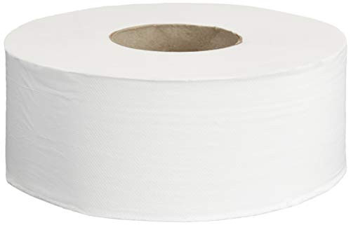 AmazonCommercial 2-Ply White Jumbo Roll Toilet Paper 9 in, 1000 Feet Per Roll New
