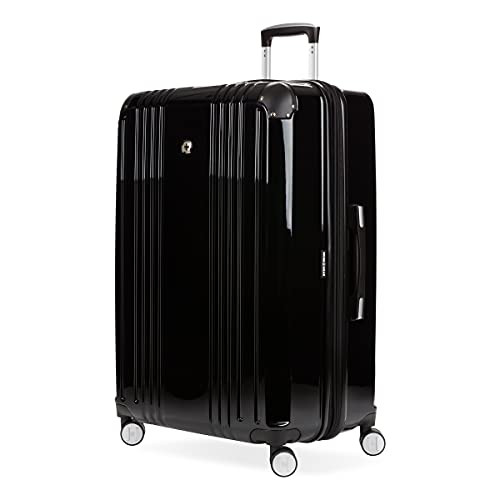SWISSGEAR 7786 HARDSIDE EXPANDABLE LUGGAGE SPINNER WHEELS 27" CHECKED - BLACK