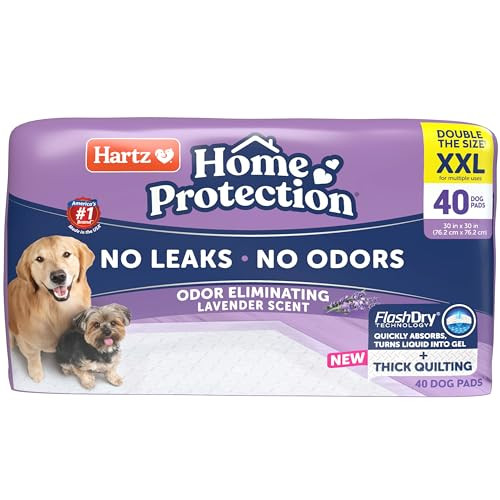 Hartz Home Protection Super Absorbent Odor Eliminating Dog Pads XXL 40 Count New