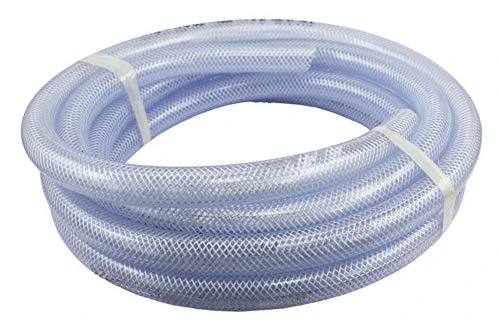 Duda Energy HPpvc050-100ft 100' x 1/2" ID High Pressure Braided Clear Flexible New