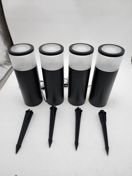 LEONLITE 5W Low Voltage Pathway Lights, 12V LED Bollard Path, Pack of 4