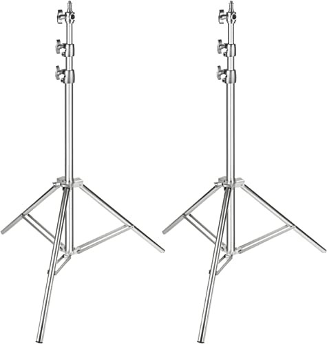 NEEWER 2PCS Light Stand Kit, 79"/200cm Stainless Steel Heavy Duty Tripod New