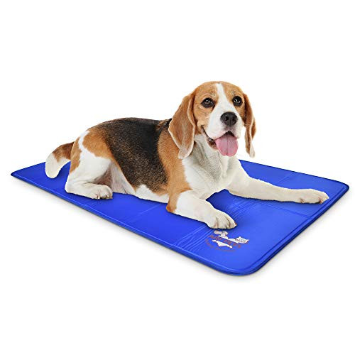 ARF PETS DOG COOLING MAT - SOLID GEL SELF-COOL PAD | DURABLE & NON-TOXIC - BLUE New