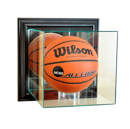 Perfect Cases NBA Wall Mounted Basketball Glass Display Case - Black New