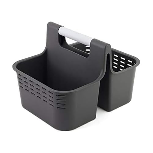 Copco Basics Bath and Cleaning Caddy, Charcoal Gray New