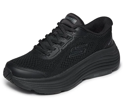 200464 SKECHERS MEN'S MAX CUSHIONING ENDEAVOUR SR HANDS FREE, SIZE 7.5, BLACK
