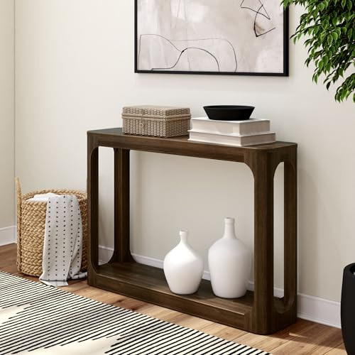 2400405002 PLANK+BEAM FORMA CONSOLE TABLE, 46 INCH, WALNUT - WALNUT New