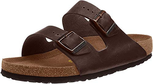 0051701 Birkenstock Unisex Arizona Sandal, Dark Brown, Size 4 MEN / 6 WOMEN