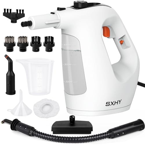SXHY HANDHELD STEAM CLEANER MULTIPURPOSE PRESSURIZED STEAMER 400ML