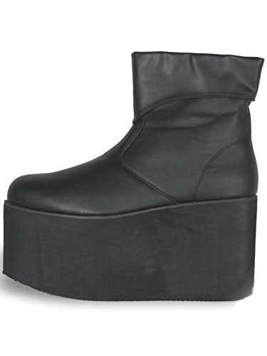 Ellie Shoes Men's Platform Ankle Boot S BLKP New