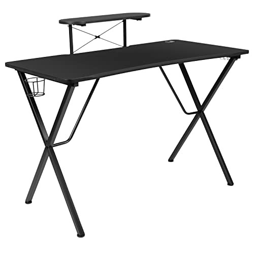 Flash Furniture Mallot Black Gaming Desk B084SB6464 - Black