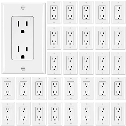 120 Pack 15 Amp Decorator Wall Receptacle Outlet Non Tamper Resistant New