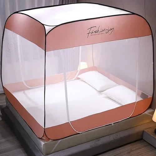 Xixi-home Pop Up Mosquito net for Bed,Foldable Large Space Mosquito Tent - Pink New