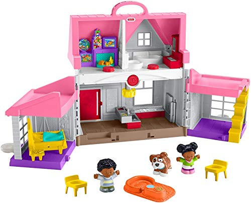 Fisher-Price Little People Big Helpers Home, Pink New