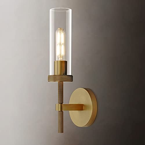 Modern Brass Wall Sconces Indoors, Wall Lighting 14", Gold Bathroom - B0C5WKD6N1 New