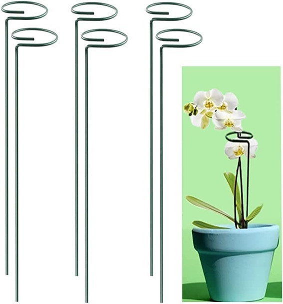 18" Tall 5 Stakes Plant Stake Support Garden Single Stem Support Stake New