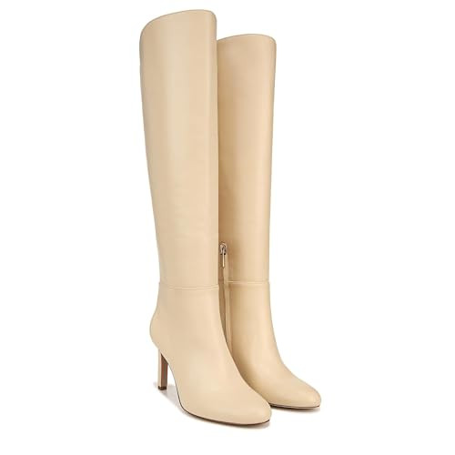 B0C4G3CGQ6 Sam Edelman Shauna Knee High Boot Eggshell 7 Medium New