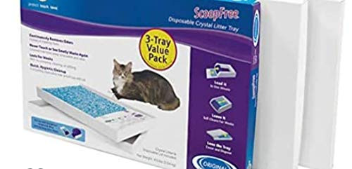 PetSafe Disposable Litter Tray ScoopFree® Fresh Crystal 3-Pack B08F7CG9KT New