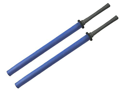 35" Martial Arts Foam Bokken Set Black ABS Plastic Handle B09BF7V55B - Blue New