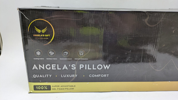 Angel's Pillow Memory Size: Queen 20" x30" - White/Blue New