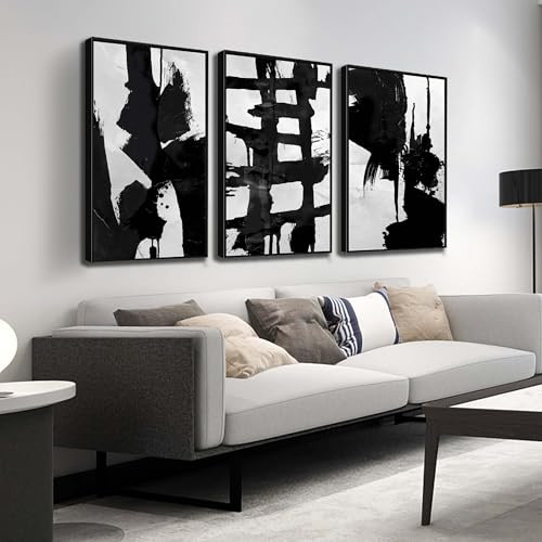 WVMAPTA BLACK FRAMED WALL DECOR OFFICE LARGE BOHO PICTURES 24 X 36 INCH New