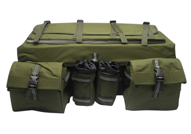 OHMOTOR ATV Cargo Bag Rear Rack Gear Bag Made of 600D Waterproof Fabric - Green New