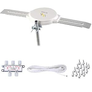 Lava HD8008 360 Degree Omnidirectional HD TV 4K TV Antenna Installation Kit New