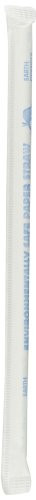 Aardvark 61500207 Wrapped Paper Jumbo Straw 7/32"x7-3/4"(8 Boxes of 400) White New