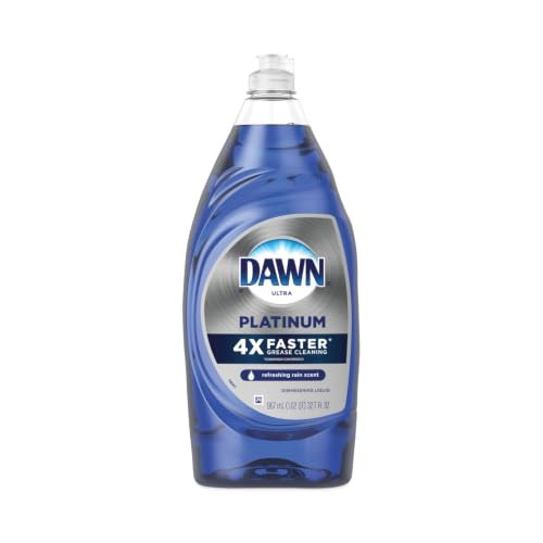 Dawn Platinum Liquid Dish Detergent, Refreshing Rain Scent, 32.7 oz 8/Carton New