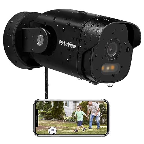 LAVIEW SECURITY CAMERA OUTDOOR COLOR NIGHT VISION 3MP PWB10B - BLACK