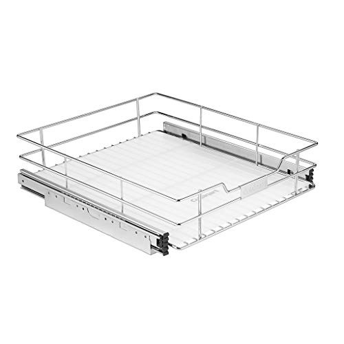 CUISINART 11" Sliding Cabinet Organizer, Chrome Finish New